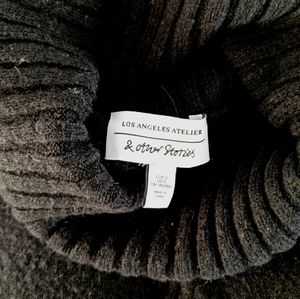 & Other Stories Black Turtleneck Sweater, S